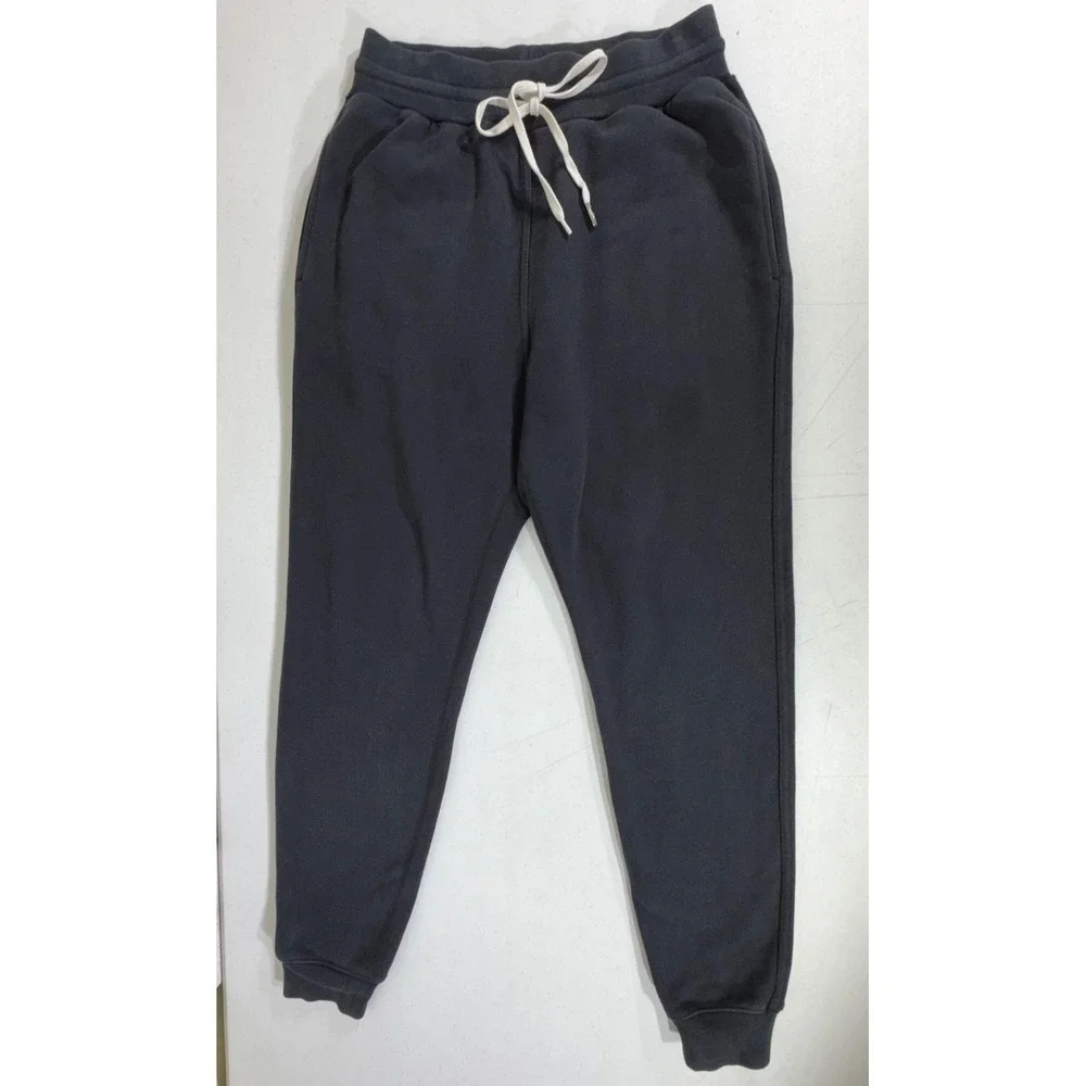 John Elliott Sweatpants Size 3 Black Drawstring Tapered Joggers French Terry USA